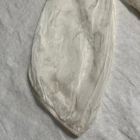 NWOT LARA GUIDOTTI Ivory Maxi Dress S Itlay Made Silk Blend Lined Boho Ramantic - Picture 4 of 11